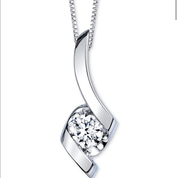 Jewelry - Authentic White Gold Diamond Necklace